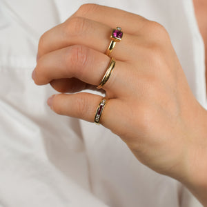 vintage ruby and diamond band, folklor