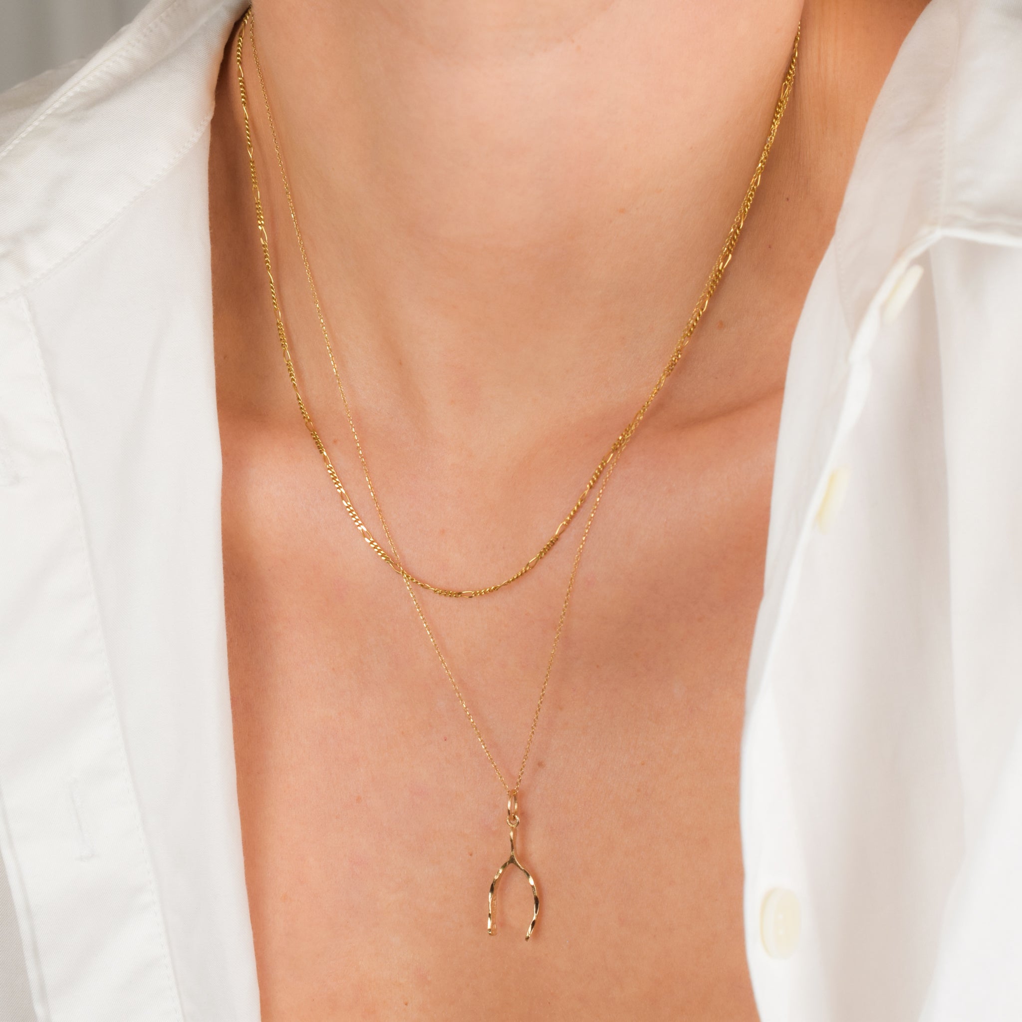 Whimsical Wishbone Necklace