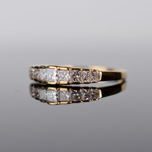 vintage diamond wedding band, folklor