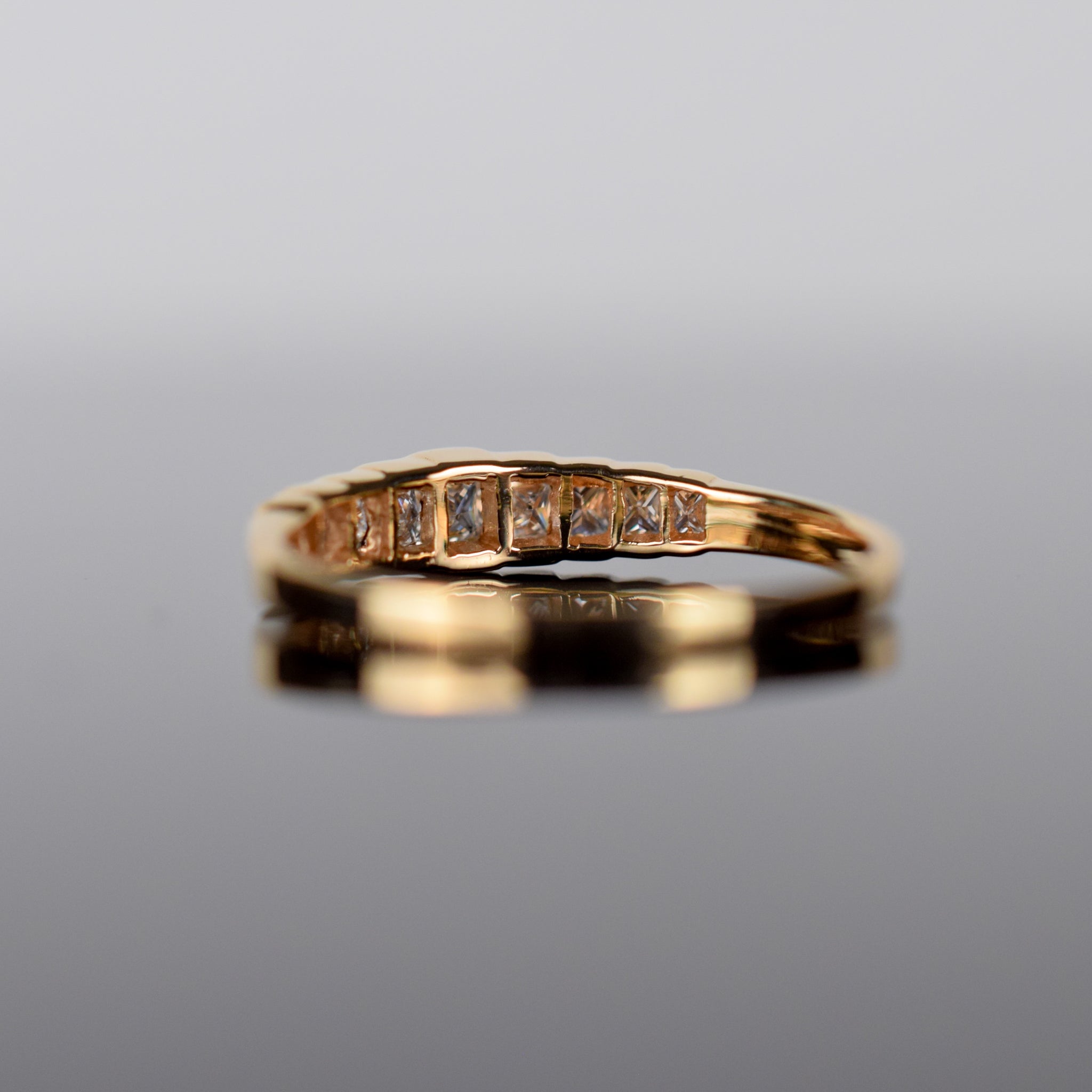 vintage diamond wedding band, folklor