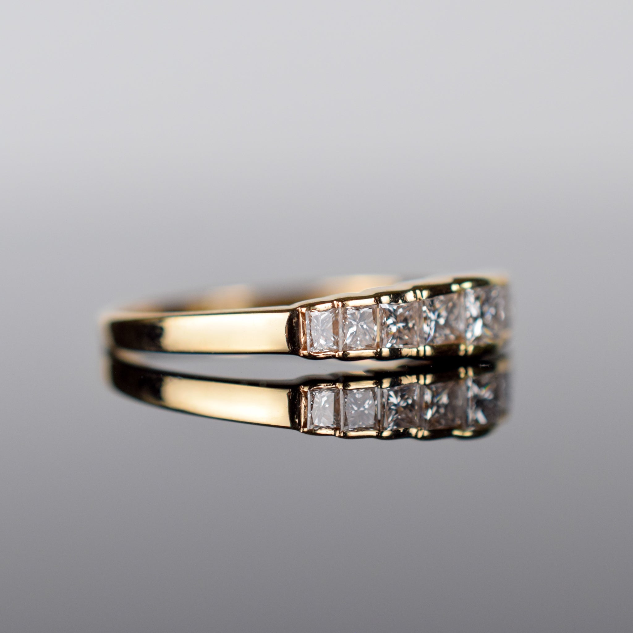 vintage diamond wedding band, folklor