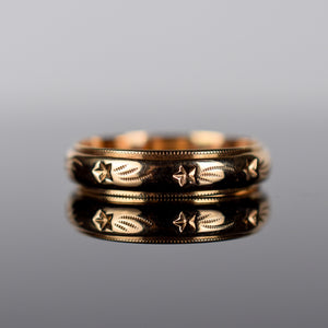 gold shooting star ring, folklor