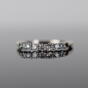 white gold diamond nesting ring, folklor