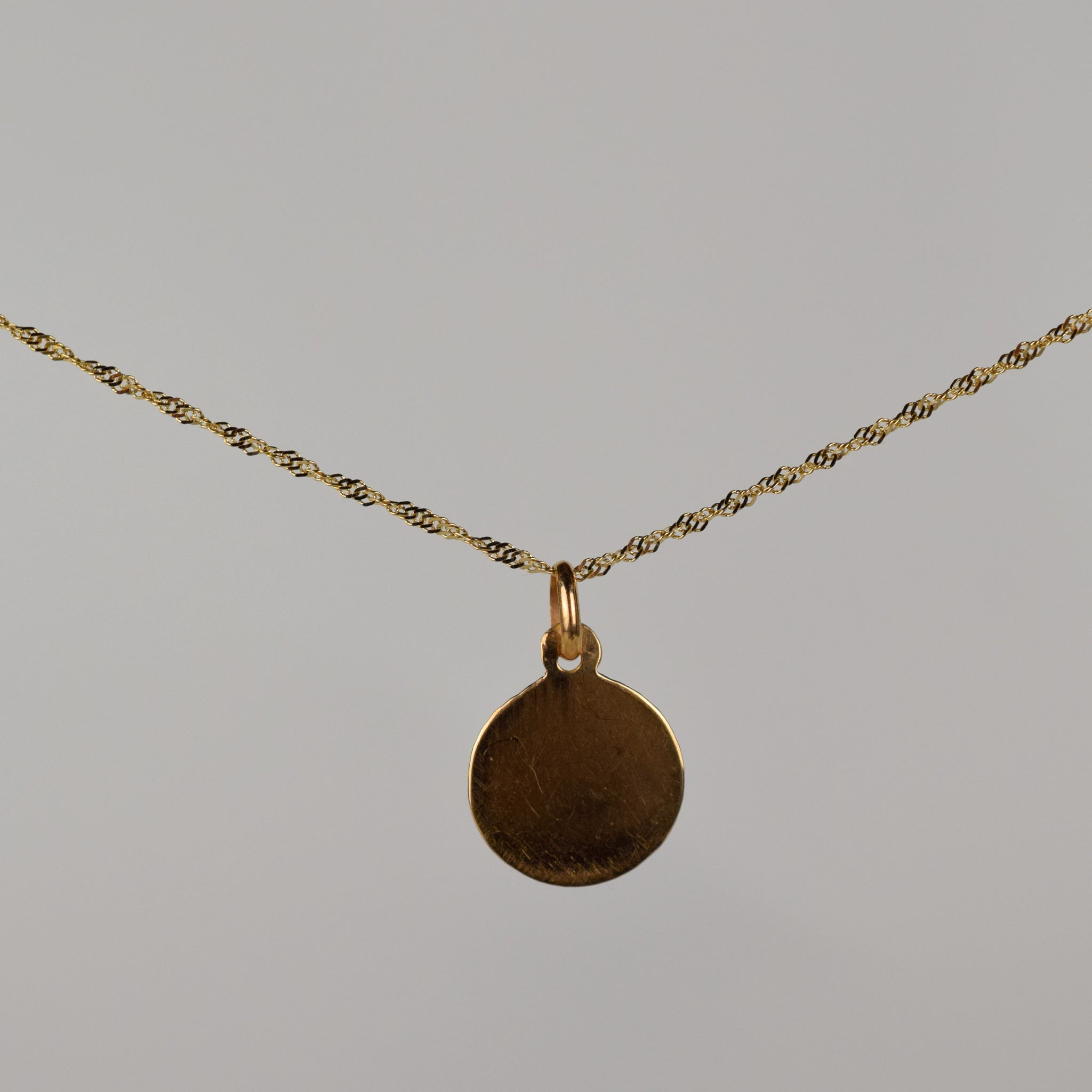 vintage gold cancer pendant, folklor 