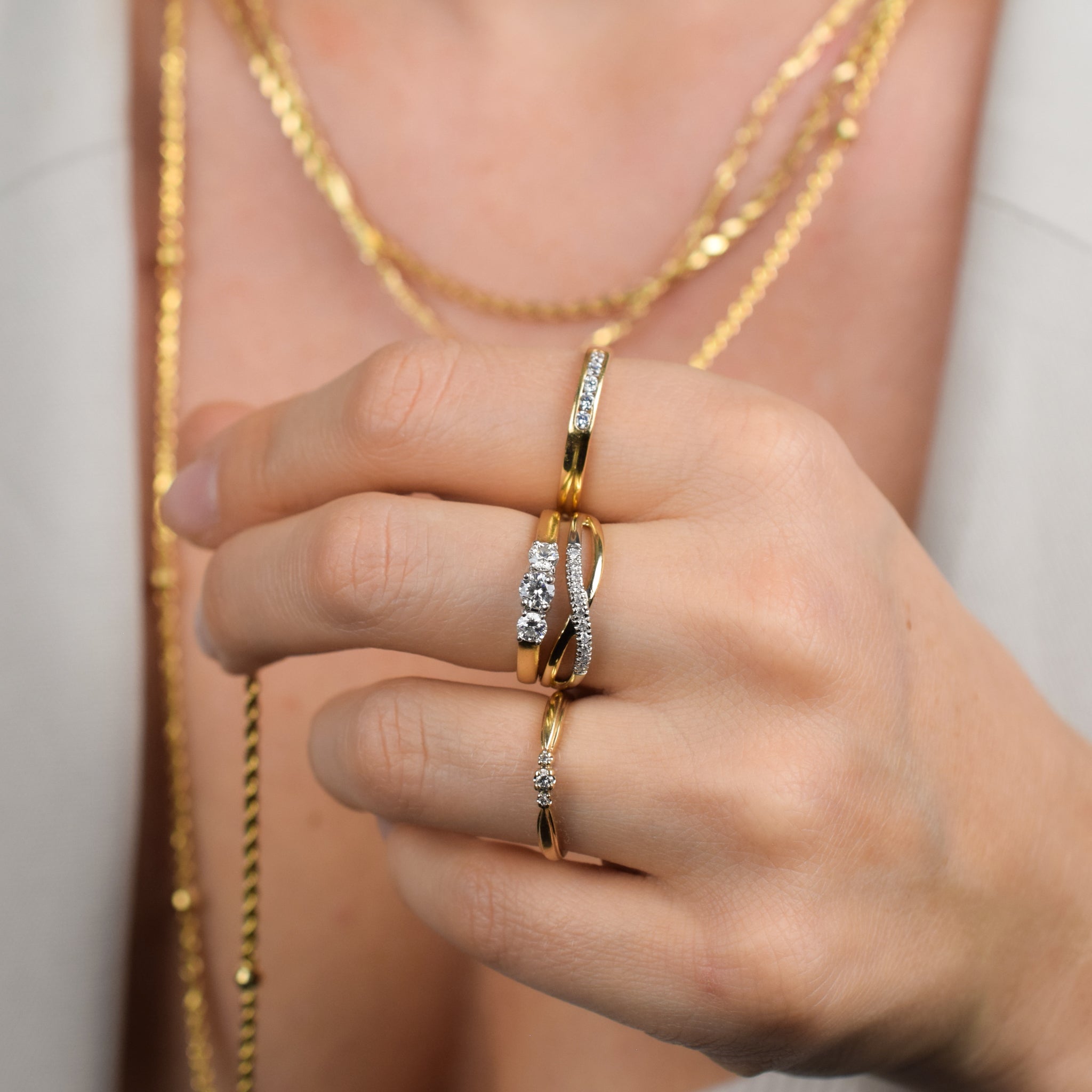 Diamond Trilogy Ring (14k)