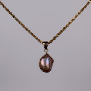 vintage baroque pearl pendant, folklor