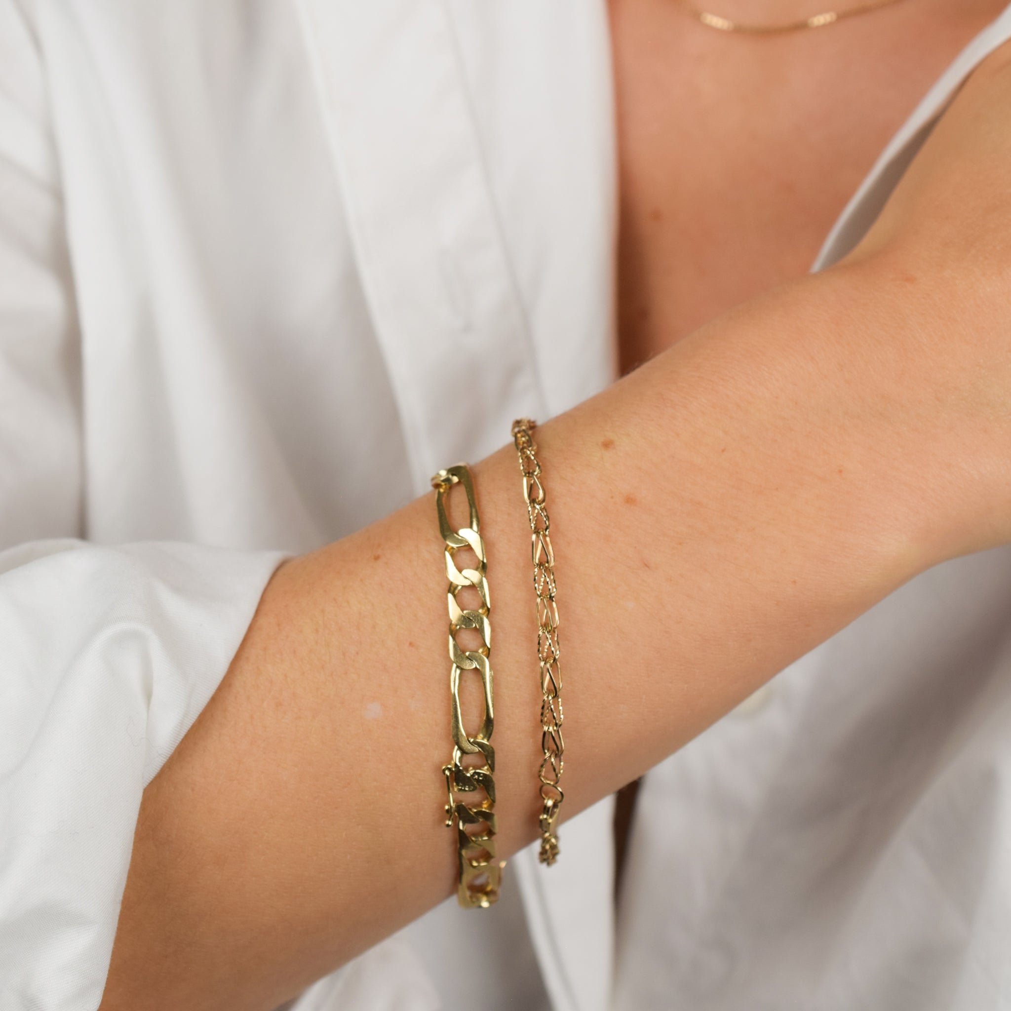 vintage gold bracelet, folklor