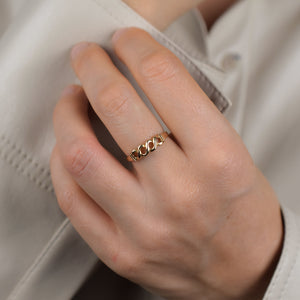 Wavey Gold Band