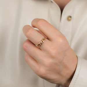 Wavey Gold Band