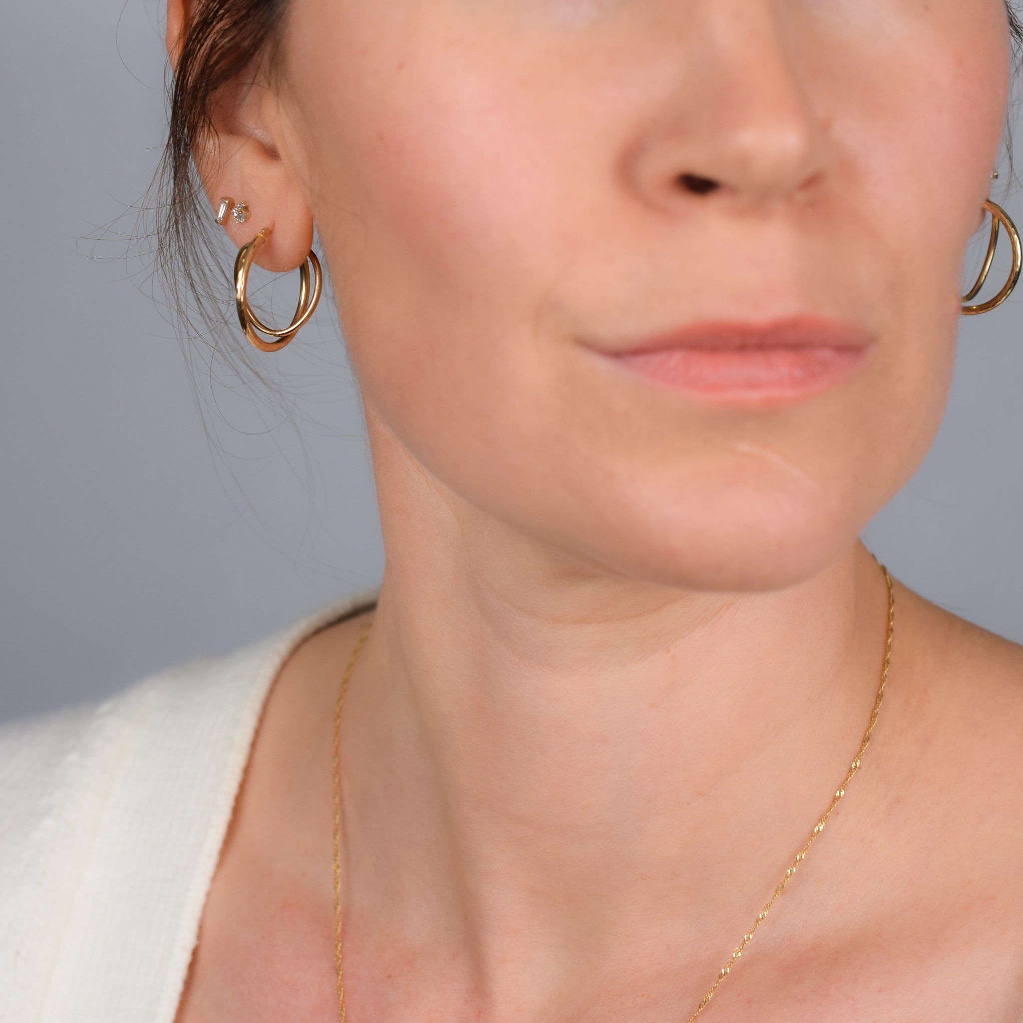 Fancy Double Hoops