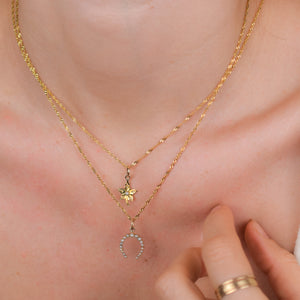 Antique Seed Pearl Horseshoe Pendant