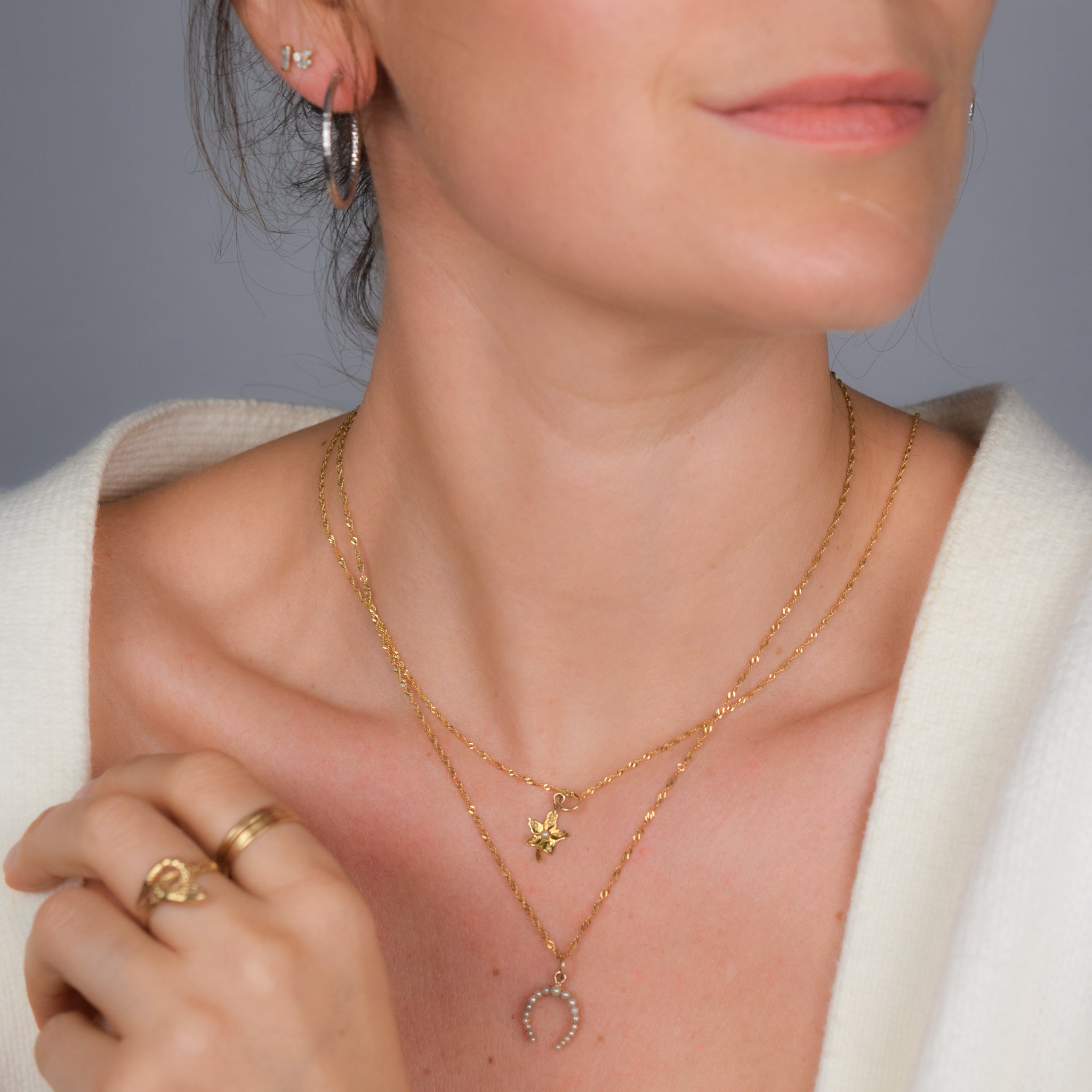 Antique Seed Pearl Pendant