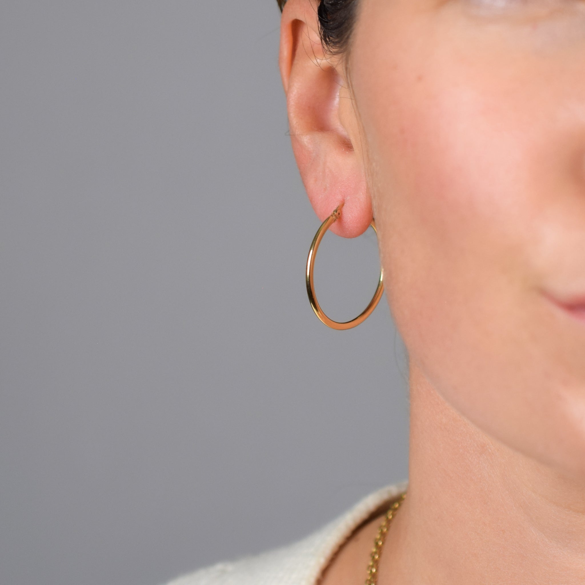 Classic Gold Hoops