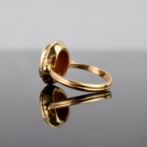 vintage cameo ring, folklor