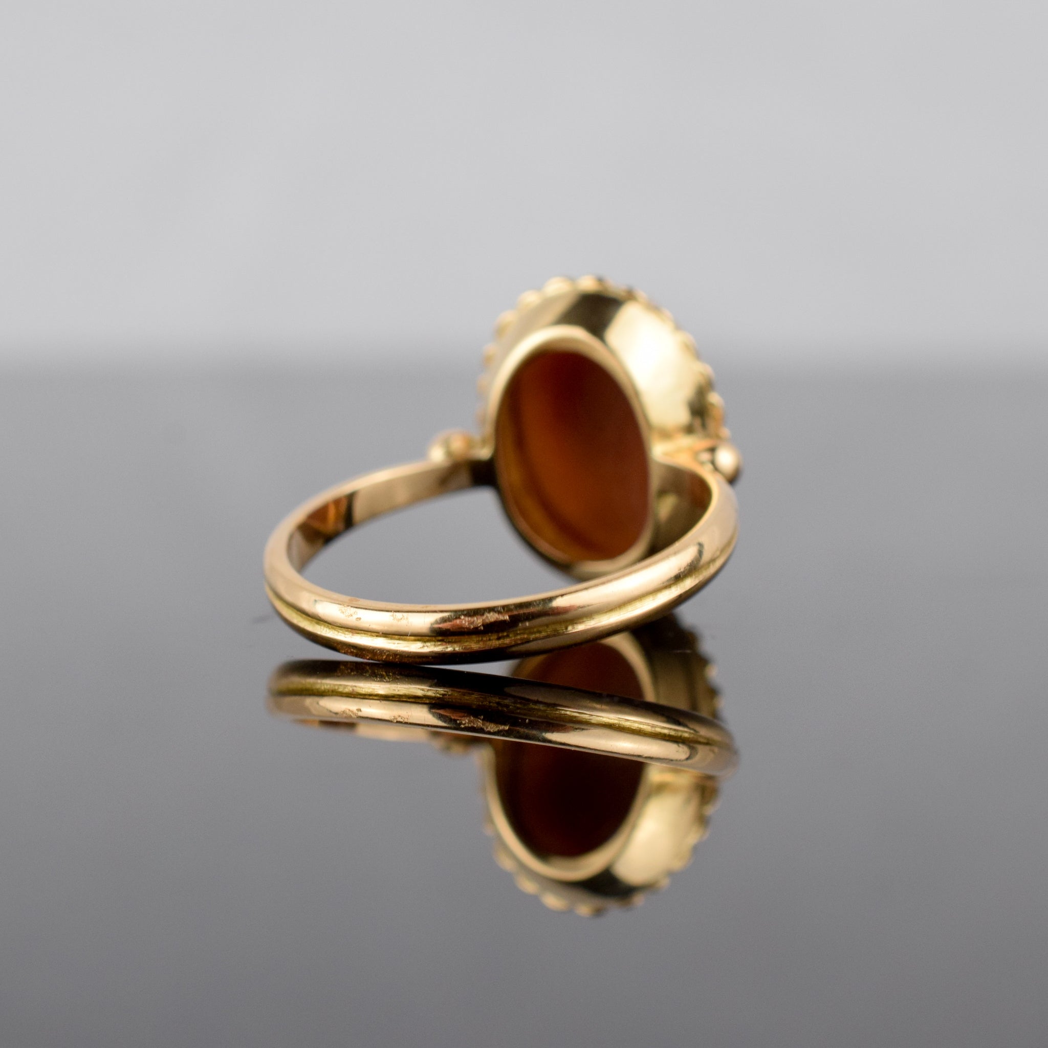 vintage cameo ring, folklor