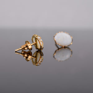 vintage opal earrings, folklor