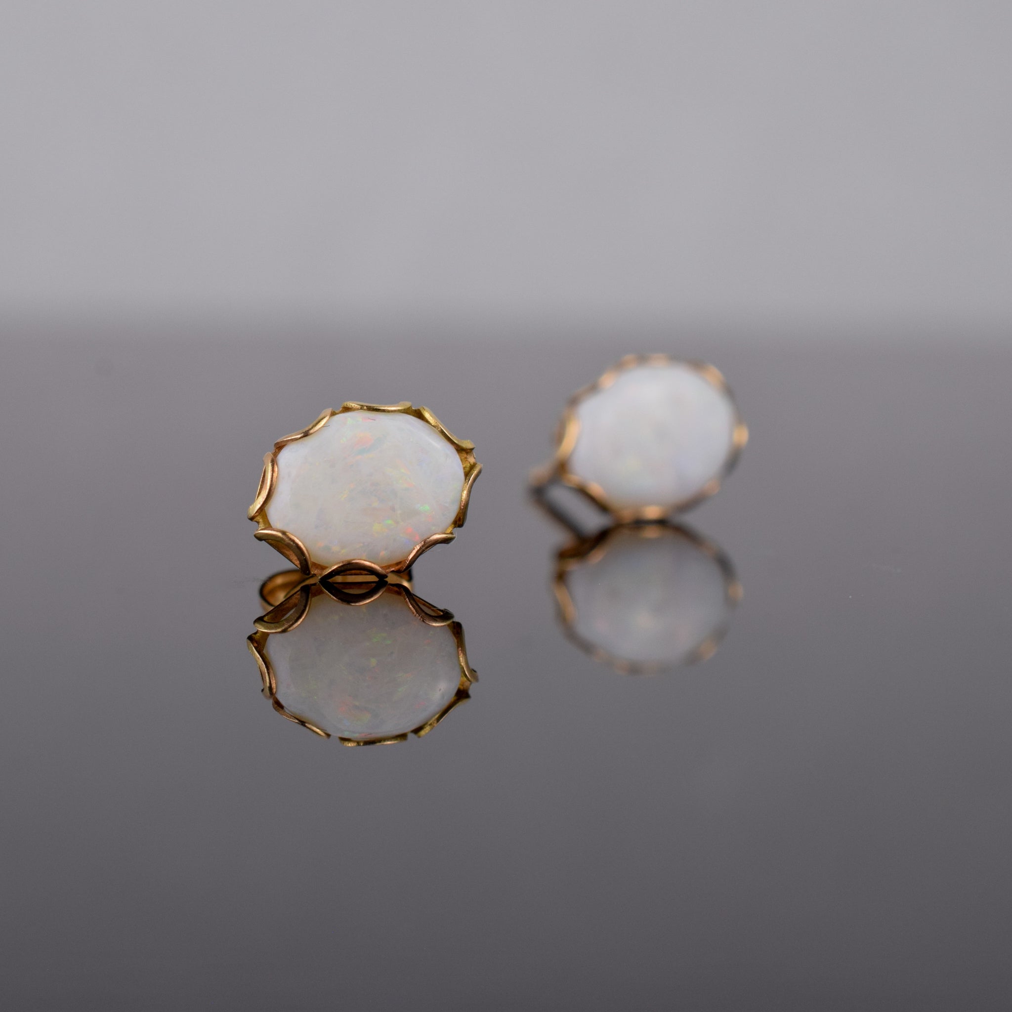 vintage opal earrings, folklor