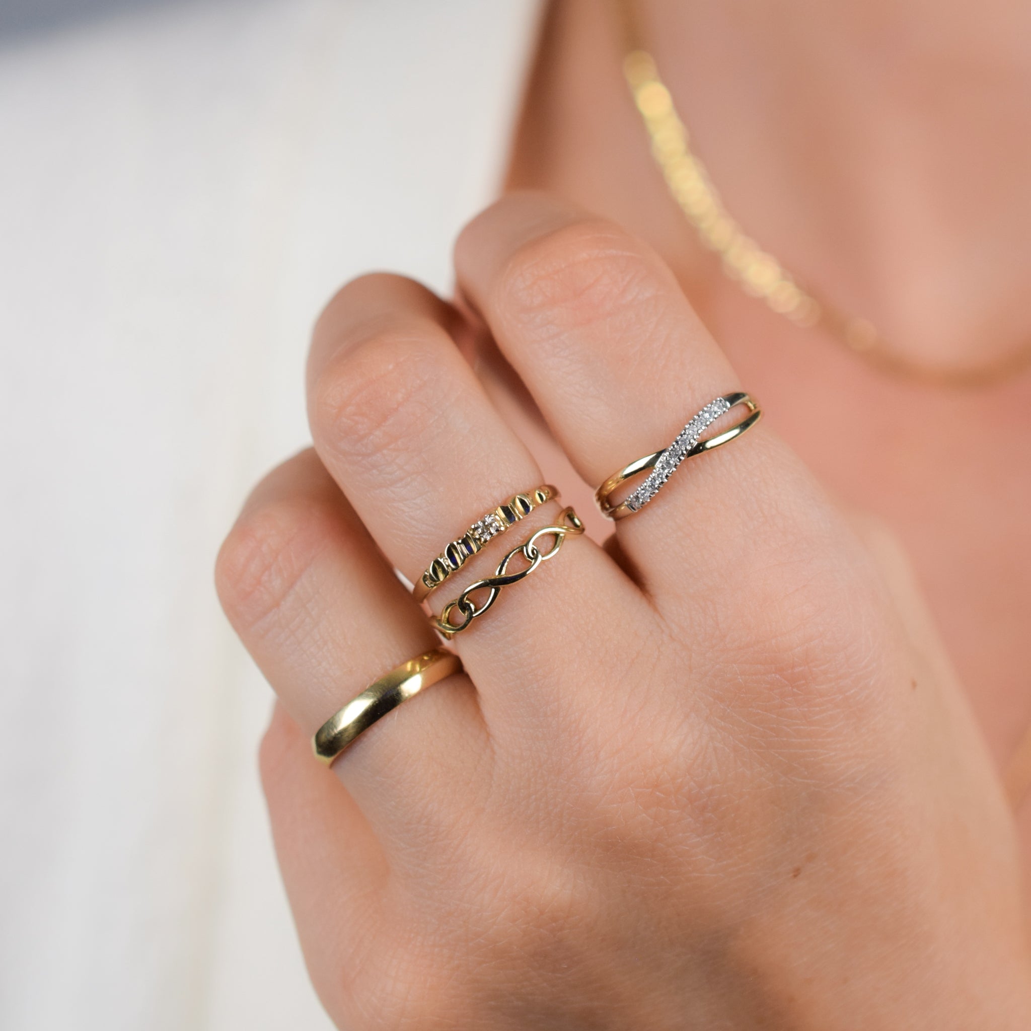 Diamond Cut Stacking Band