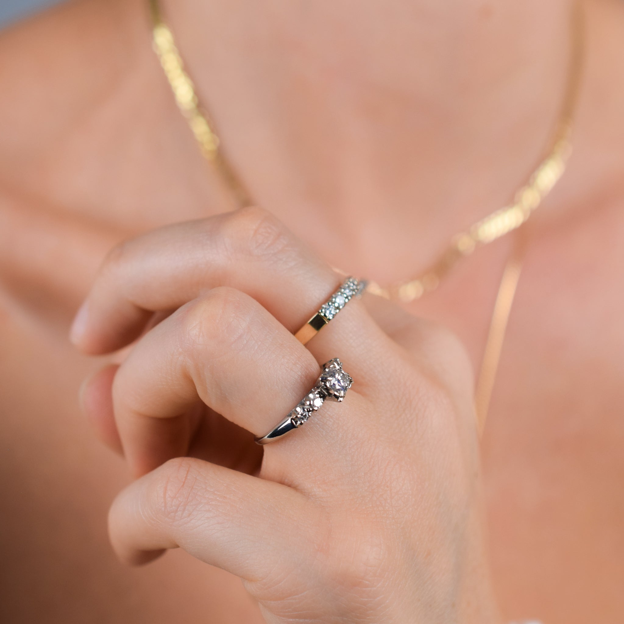 vintage diamond engagement ring, folklor