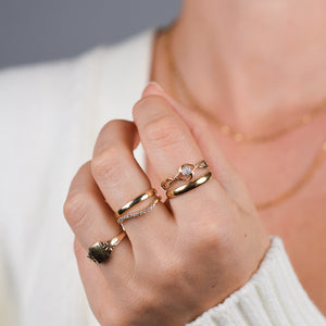 Infinity Gold & Diamond Ring (10k)