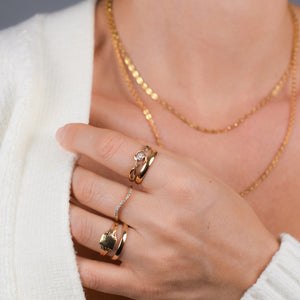 Infinity Gold & Diamond Ring (10k)