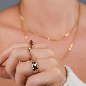 vintage rose gold stacking ring, folklor