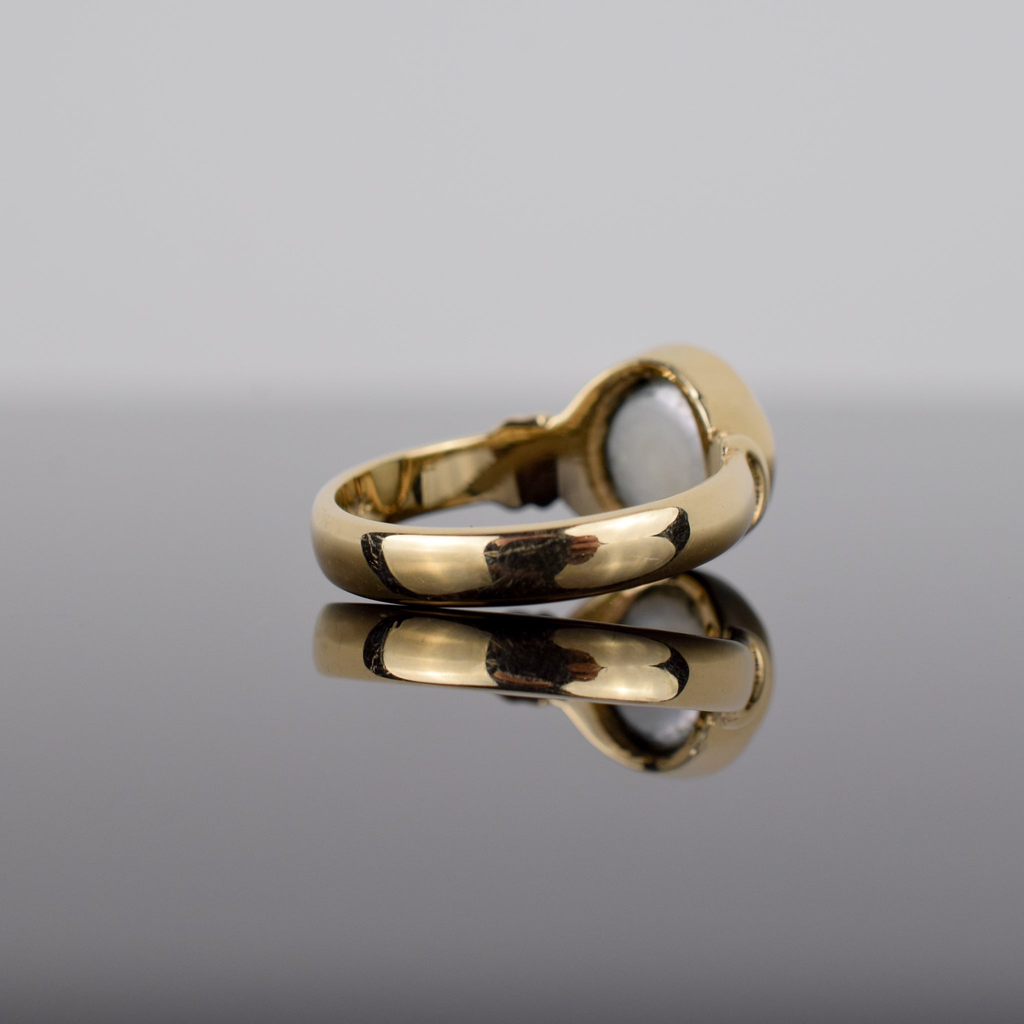 vintage pearl ring, folklor 