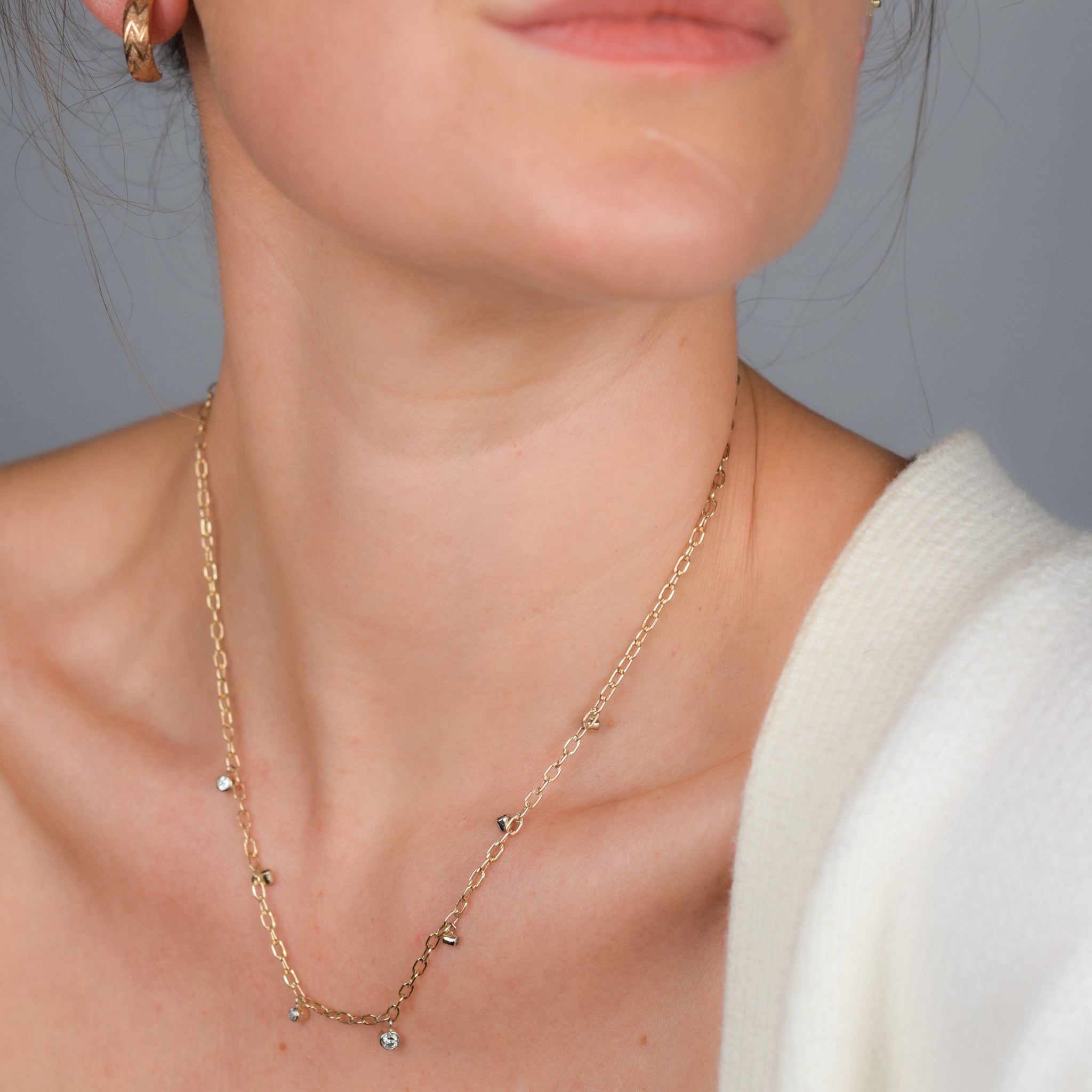 old mine cut diamond necklace, folklor