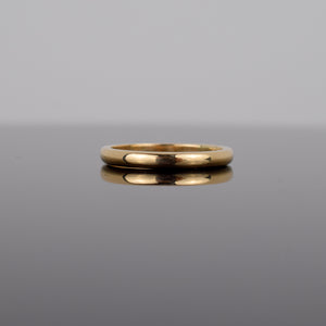 14k vintage gold wedding band, folklor