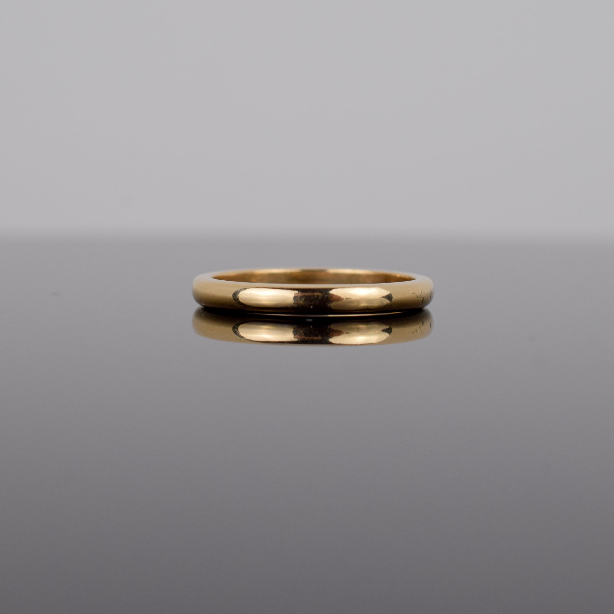14k vintage gold wedding band, folklor