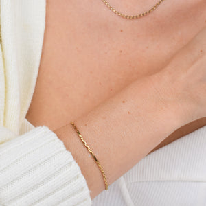 vintage gold anchor link bracelet, folklor 