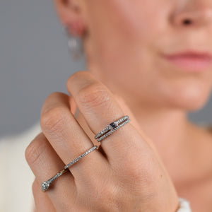 Rebel in Diamonds Baguette Ring (10k)