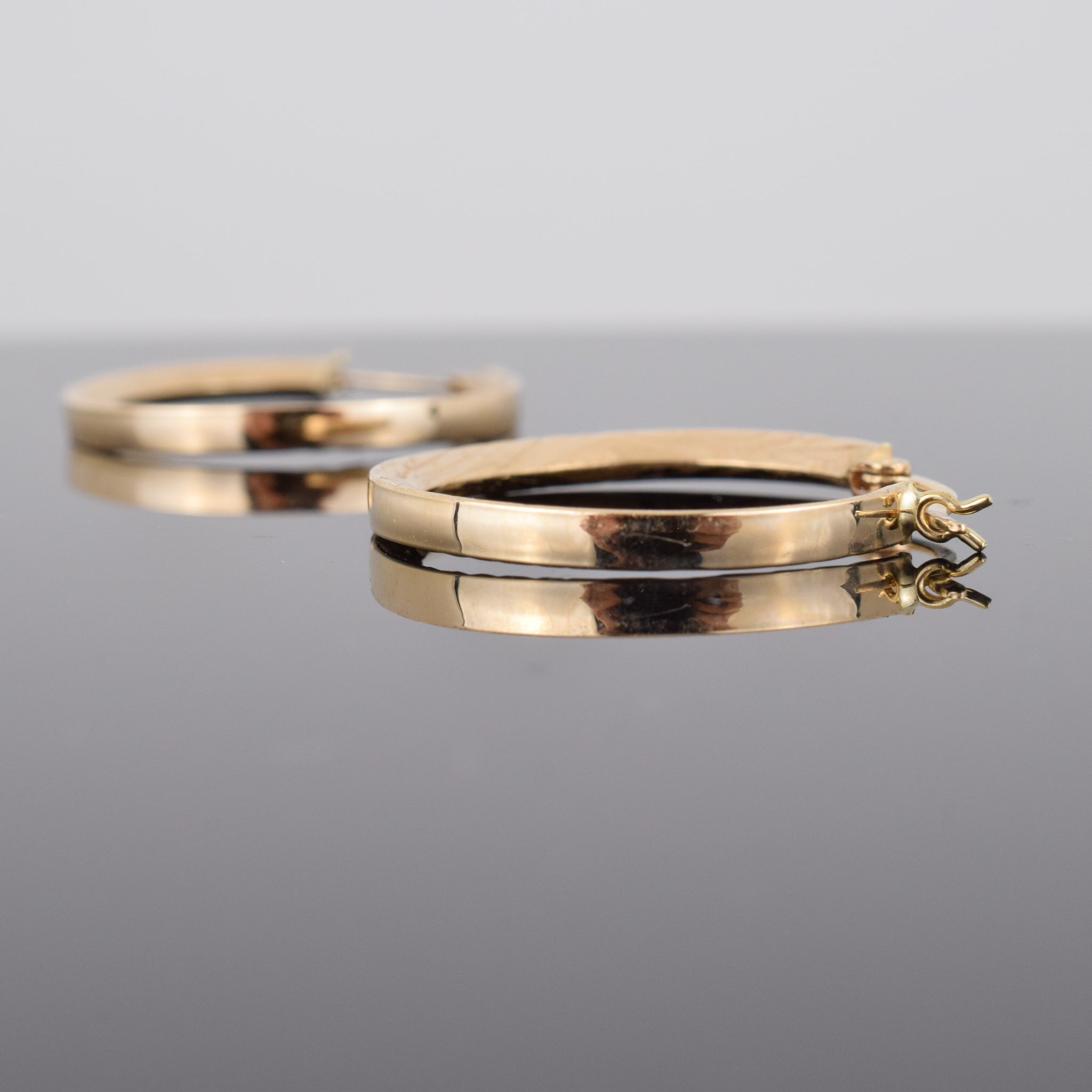 vintage gold hoop earrings, folklor