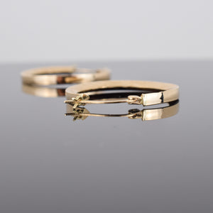vintage gold hoop earrings, folklor