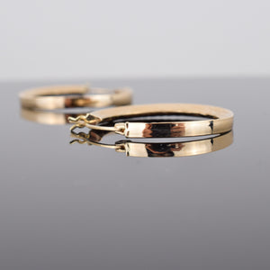 vintage gold hoop earrings, folklor