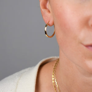 vintage gold hoop earrings, folklor