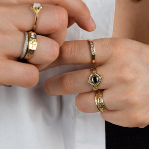 vintage sapphire and diamond ring, folklor