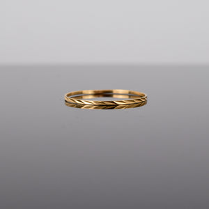 dainty gold stacking ring, folklor