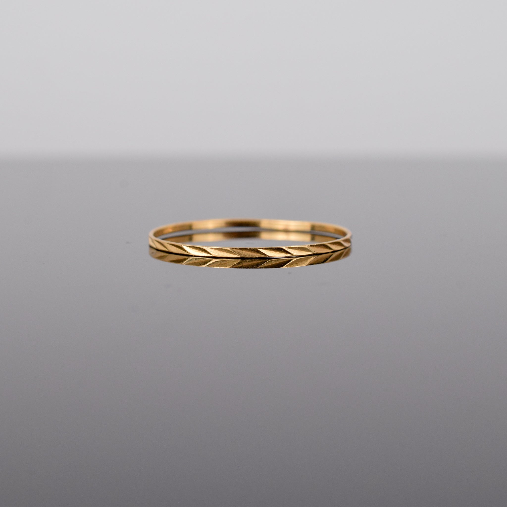 dainty gold stacking ring, folklor