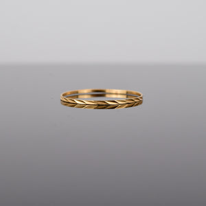 dainty gold stacking ring, folklor