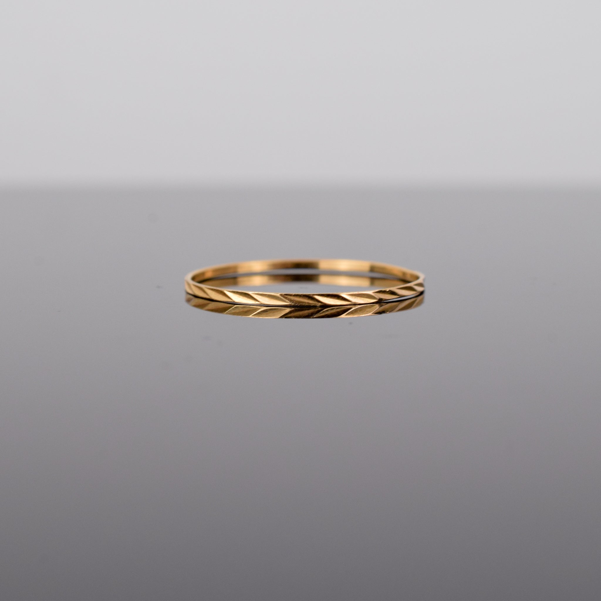 dainty gold stacking ring, folklor
