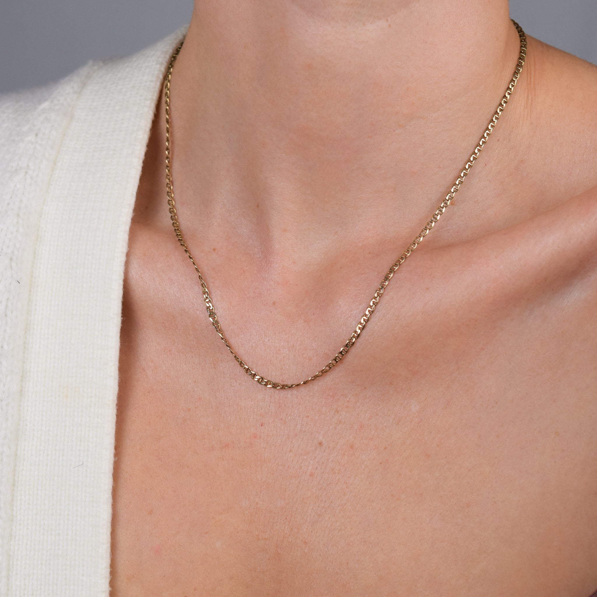 19" Mariner Chain Necklace (10k)