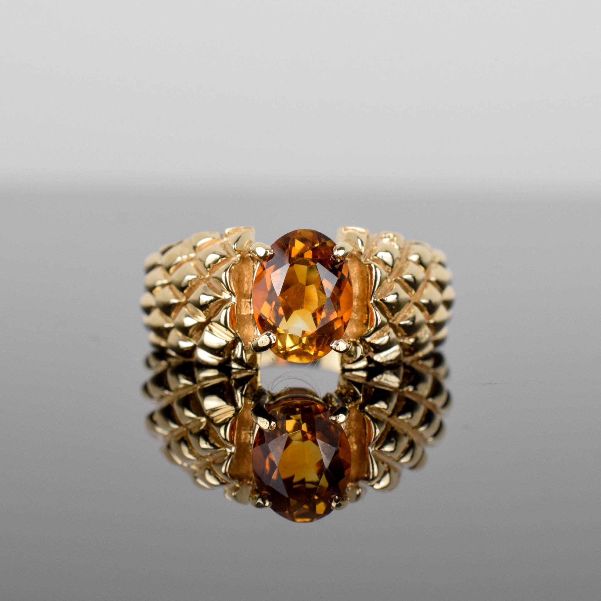 vintage citrine ring, folklor