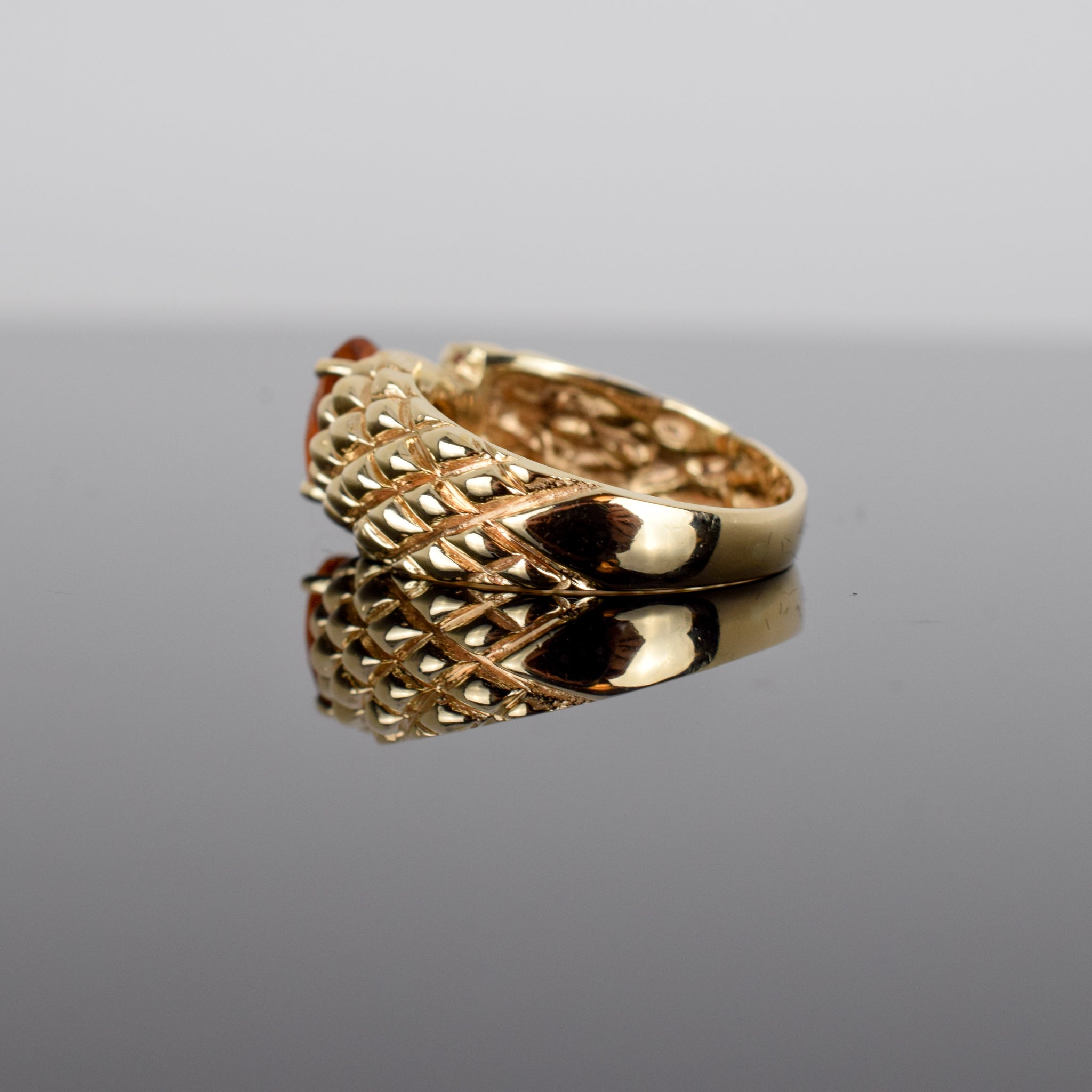 vintage citrine ring, folklor