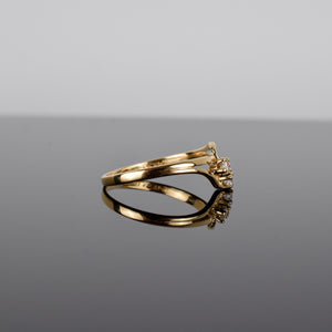 vintage diamond trilogy ring, folklor 