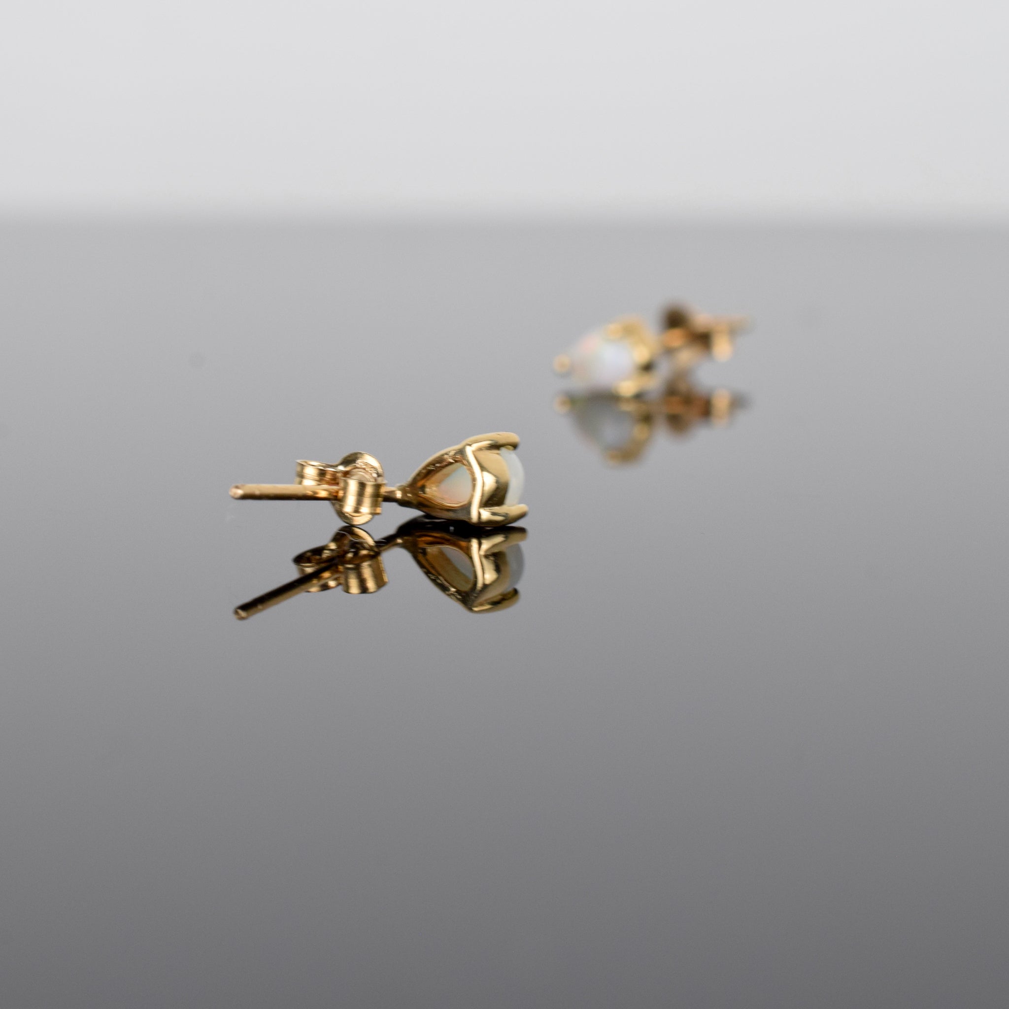 vintage opal studs, folklor