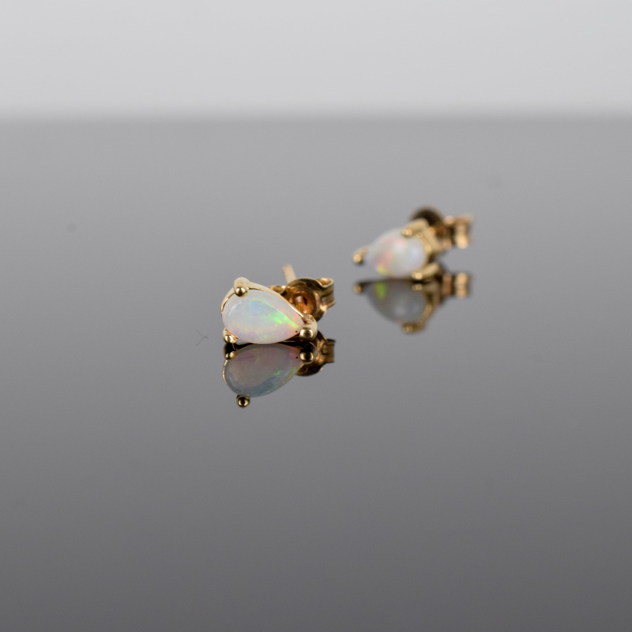 vintage opal studs, folklor