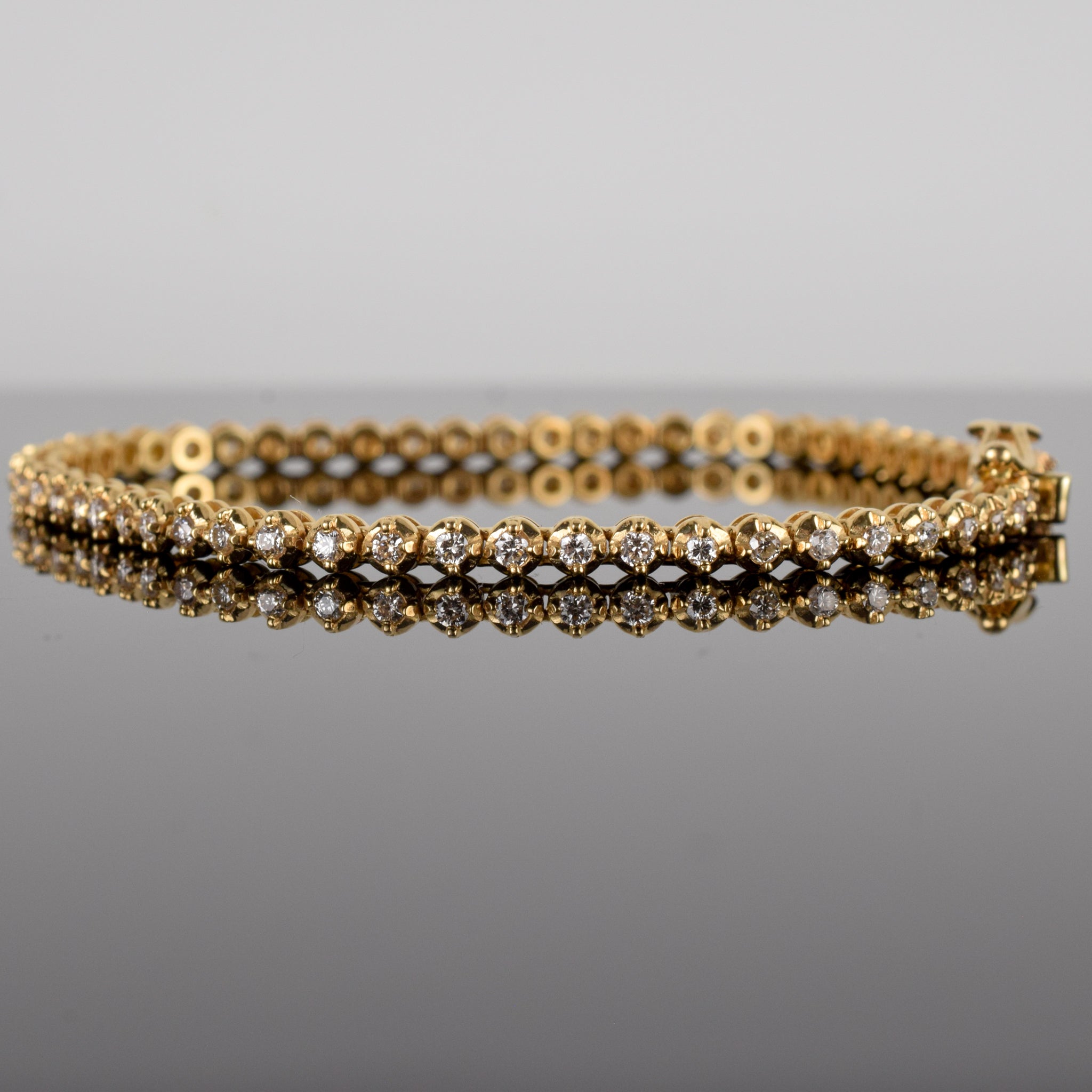 vintage gold diamond tennis bracelet, folklor
