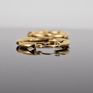 vintage gold hoop earrings, folklor