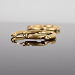 vintage gold hoop earrings, folklor